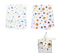 2 Piezas Cubierta Polvo Refrigerador, Cubierta Polvo Lavadora, Cubierta Antipolvo para Refrigerador, Impermeable, con Bolsillos Laterales, para Lavadora, Frigorífico, Secadora (130 x 54 cm)