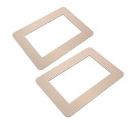2 Piezas Cubierta Protectora para Interruptor de Luz, Adhesivo | Plástico, Acabado Mate y Tacto Suave, para Oficina y Salón, Compatible Cajas 86 Tipo