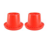 2 Piezas Cubo de Alimentación para Pollitos y Codornices, Plástico | Uso en Granja y Casa Rural, Contenedor para Pienso, Formato Práctico, Apto para Cría de Aves