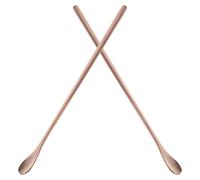 2 Piezas Cuchara de Alimentación para Reptiles de Acero Inoxidable | Mango Largo Ergonómico, Mezcla Polvo Frutal para Geckos, Uso en Cría y Cuidado Doméstico