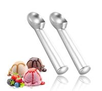 2 Piezas cuchara de helado, antiadherente, anticongelante, cuchara de aluminio de una pieza, para helado cuchara helado crema para refrigercas 18.5cm