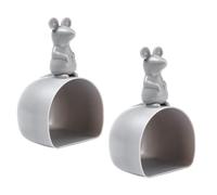 2 Piezas Cuchara para Arroz Medidora Multiusos de PP Grado Alimentario | Forma de Ratón, Estilo Infantil y Portátil, para Granos y Sal en Cocina o Despensa
