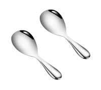 2 Piezas Cucharas Arroz Inoxidables, Grande Arroz Cuchara, Cucharas Arroz Acero, Cuchara Arroz Acero 316, 316 Alimentaria Arroz Cucharas, para Hogar, Restaurante, Cocinar, Aderezar Arroz, Etc
