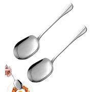 2 Piezas Cucharas para Servir de Acero Inoxidable,Cuchara Grandes para Servir,Cucharas de Buffet para Restaurantes de Hotel