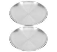 2 Piezas Cuenco para Gato de Acero Inoxidable Poco Profundo