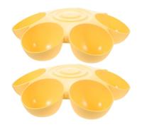 2 Piezas Cuenco para Perros en Forma de Flor de 6 Divisiones | Plástico, Diseño de Seis Compartimentos, para Mascotas y Perros, Cuenco de Comida y Agua