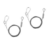 2 Piezas Cuerda Colgante de Acero Inoxidable Gancho para Lámpara | Acabado Plata, Buena Capacidad de Carga, para Restaurante y Dormitorio, Compatible Maceta Colgante