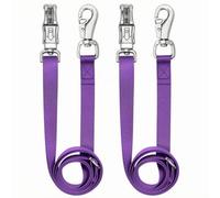 2 Piezas Cuerda Cuerda para Caballo, Morado | Alta Resistencia, cuerda para Remolque Caballos, Resistente, Correa con Mosquetón,