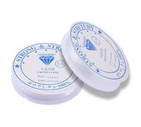 2 Piezas Cuerdas e Hilos para Abalorios Transparente,Pulsera Transparente con Hilo,Hilo de joyería de Perlas,Resistencia al desgarro,Alta Elasticidad,Joyería(0.4mm-24M,0.6mm-12M)