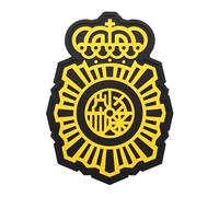 2 Piezas CUERPO NACIONAL DE POLICIA Insignia de parches PVC Rubber 3D militares con respaldo de bucle de gancho
