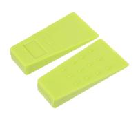 2 Piezas Cuña de Tala Verde de PC Púas Elevadas para Árboles | Visibilidad Brillante, Resiste Mal y Temperaturas, para Retirada en Jardín y Trabajo Forestal