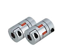 2 piezas D30 L40 CNC flexible de 3 mordazas, acoplamiento de ciruela for motor, acoplador de eje de embrague, 6/7/8/9/10/11/12/14/16 mm(6X15)