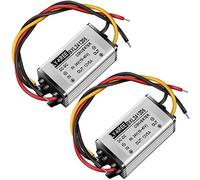 2 Piezas DC 24V a 12V DC Reguladores Convertidores de Voltaje Buck 5A 60W Adaptador de Fuente Alimentación Reductor Regulador para Vehículo Sistema Solar (Acepta Entradas DC15 - 40V)