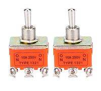 2 piezas DC Motor Switch, Accesorios y repuestos de aires acondicionados Motores CW CCW Motor 6 Pin Interruptor basculante Interruptor basculante 250V 15A