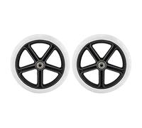 2 piezas de 200 mm (8 pulgadas) de goma pequeña que no deja marcas, accesorios de rueda de goma PP para silla de ruedas