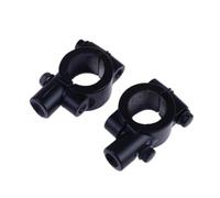 2 piezas de abrazadera de montaje de espejo retrovisor for motocicleta, adaptador de soporte de espejo retrovisor negro, 22 mm, rosca de 10 mm, 8 mm y 6 mm(10mm-2pcs)