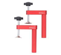 2 piezas de abrazadera para pata de banco, abrazadera manual de aleación de aluminio de 20 mm para carpintería, compatible con orificios para patas de 0,79 pulgadas y con