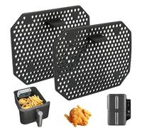 2 piezas de accesorios antisalpicaduras para Ninja Double Stack XL SL400EU y SL300EU, fácil instalación y desmontaje, protección contra salpicaduras reutilizable, freidora de aire caliente, accesorios