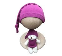 2 piezas de accesorios de fotografía para recién nacidos, gorro de bebé para muñeca, conjunto de fotos para bebés, nudo de cola larga