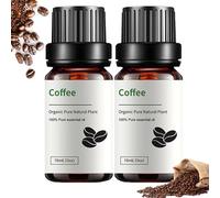 2 piezas de aceite de café contra las arrugas, aceite esencial de café, aceite de café facial, aceite aromático de café, aceite rejuvenecedor y reafirmante, hidratante, aceite esencial de café puro