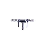 2 piezas de acero inoxidable for bomba de aire de acuario, tubo de flujo de aire, válvula de control de línea, accesorios for bomba de aire, pecera.(02A-3 way)