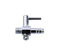 2 piezas de acero inoxidable for bomba de aire de acuario, tubo de flujo de aire, válvula de control de línea, accesorios for bomba de aire, pecera.(Screw thread 1 way)