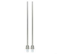 2 piezas de acero inoxidable Thermowell G 1/2 rosca compatible con sensor de temperatura para bolsillo de manga de inmersión 8 x 50 mm, construcción para aplicaciones de calefacción y refrigeración