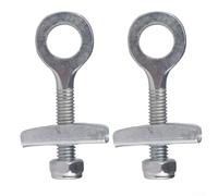 2 piezas de acero para ajustador de cadena, tensor de eje para una sola velocidad, para bicicleta, mosca muerta, plegable, horizontal, trasero, horquilla, marco, tensor de cadena, cierre de 12,5 g