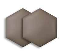 2 piezas de acolchado de pared anticolisión, paneles de pared de tela hexagonal, calcomanías de pared 3D autoadhesivas para decoración de dormitorio, sala de estar, 20 x 23 cm cada uno