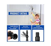 2 Piezas de Adaptador de Ángulo Giratorio, Accesorios de Poste de Extensión para Poste de Extensión Roscado, Adaptador de Poste de Pintura para