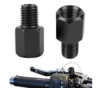 2 piezas de adaptador de espejo, adaptador de espejo para motocicleta, M10 a M10 rosca izquierda/rosca derecha, tornillos universales para retrovisor de motor scooter para motocicleta, scooter