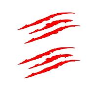 2 piezas de Adhesivo reflectante para faros de coche,Calcomanías para automóviles resistentes a los arañazos Decoración reflectante de la etiqueta engomada del coche Vinilo decorativo garra fantasma