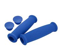2 piezas de agarre manual cubiertas espuma esponja antideslizina protectores de manillares de bicicleta livianos para bicicleta de montaña de carretera (Azul)
