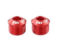 2 piezas de aleación de aluminio para pedal de bicicleta M14xp1.0 Cubiertas protectoras de rosca para piezas de reparación de ciclismo de bicicleta, negro (9 mm)
