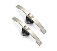 2 piezas de aleación de zinc, cerradura de botón de manija de puerta, para muebles de caravana, autocaravana, barco, 160 mm