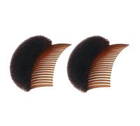 2 piezas de almohadillas de espuma suave para mujeres y niñas, almohadillas para el cabello, pinzas para peinar el cabello, herramienta para trenzar, accesorios de peinado, clip para peinar el