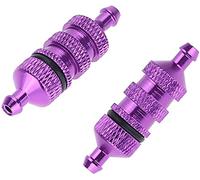 2 piezas de aluminio filtro de combustible 1/8 1/10 para coche HSP