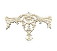 2 Piezas De Apliques Decorativos De Madera Tallada Con Diseño Floral Para Muebles De Madera Del Hogar Apliques Florales Para Manualidades Decoración 22 * 20cm
