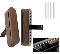 2 piezas de aromaterapia para coche, difusor de aire de coche, aroma de madera para más diversión y placer de conducir, con 4 almohadillas de relleno, sin aceite