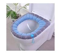 2 Piezas de baño Espesado cálido retráctil Adecuado para Todos los Asientos de Inodoro ovalados Asiento de Inodoro