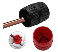 2 piezas de biselado, cortador de bordes, herramienta de desbarbado de tuberías, herramienta de desbarbado de plástico, herramientas y equipos para tuberías de agua, negro)