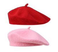 2 Piezas de Boinas, Boinas Retro francesas, Boinas de cúpula, Sombreros de Pintor versátiles, Sombreros de Artista, adecuados para la Vida Diaria y Fiestas de Disfraces