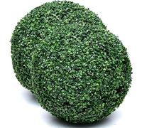 2 Piezas De Boj Verde Buxus Bola De Cúpula De Césped Artificial Plantas Bola De Hierba Bola De Boj Bola De Topiario De Hoja Artificial Realista Planta Falsa Verde Hogar Jardín Decoración De La Boda (