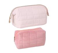 2 Piezas De Bolsa De Maquillaje Simple, Bolsa De Maquillaje Portátil, Bolsa De Maquillaje De Viaje, Bolsa De Maquillaje Impermeable, Bolsa De Maquillaje De Gran Capacidad.