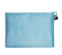 2 piezas de bolsa para documentos, bolsa de documentos con cremallera impermeable, bolsa de archivos y carpeta para guardar documentos, recibos, papel, para oficina, escuela, viaje, cosméticos, azul