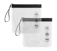 2 Piezas De Bolsa Transparente Negra, Bolsas De Preservación De Alimentos, Bolsa De Almacenamiento Portátil, Bolsa De Auto -Tiempo De Rendimiento, Almacén De Artículos.