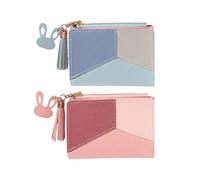 2 Piezas De Bolsas De Letras Cortas para Mujeres, Bolsa De Letras De Cuero PU, Billetera Simple Y Elee, Suministros De Viaje.