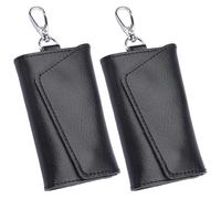 2 Piezas De Bolsas De Llaves De Cuero, Bolsas De Llave Creativa Clásica, Keyhafing Multifuncional, Universal para Hombres Y Mujeres, Cubierta Clave De Moda, Accesorios De Llave