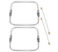 2 Piezas De Bolsas De Nubes Dibujadas A Mano Y 2 Piezas De Cadena De Bolsas, Marco De Bolsas, Accesorios Para Equipaje Para La Producción De Bolsillo De Bricolaje.