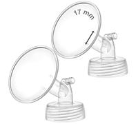 2 piezas de bomba de cuello ancho Maymom de 21 mm para bombas Spectra S1/S2; incluye bridas de boca ancha; no original de la brida Spectra; sustituye a Spectra Shield (brida pequeña de 21 mm)